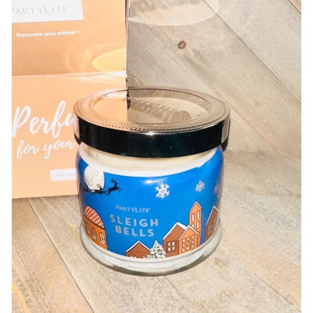 3 Wick Candle Jar Fairy Bell - Partylite - Sleigh Bells